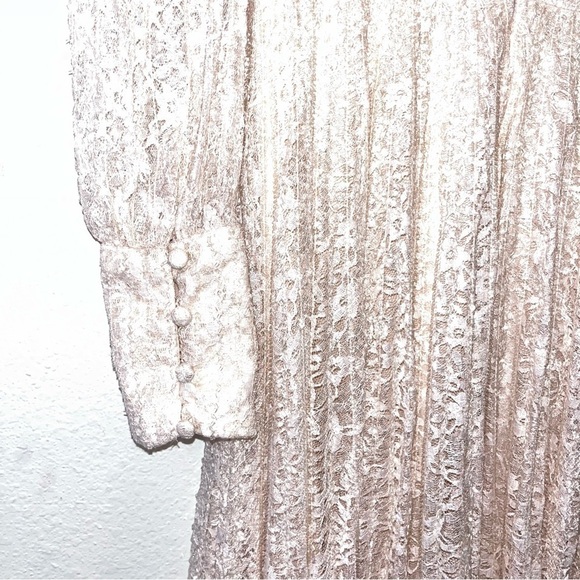 MAC DUGGAL 93679 dress gown pink size 6 formal long sleeve lace beaded NWT - Picture 13 of 16